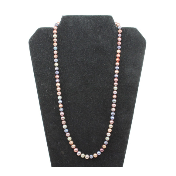C0 New 100% Authentic MASHKA 925 Sterling Silver Freshwater Pearl Necklace $475 - Picture 1 of 3